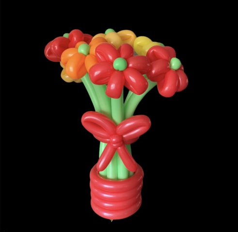 Bloemboeket rood-oranje